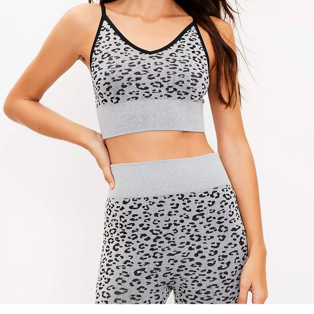 LOFT | XS/S | stormy day bralette and shorts set